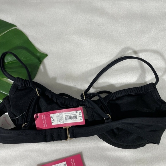 NWT Xhilaration Shirred Bikini Top ( Small ) Cheeky High Waist Bottom ( XS ) - Picture 7 of 12